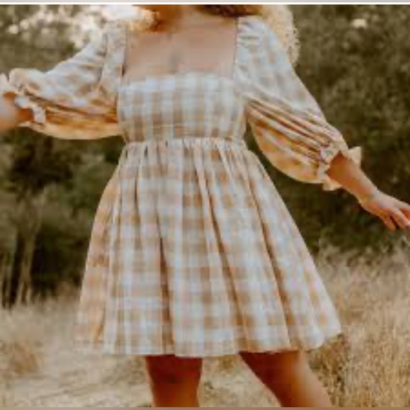Mable Checker Print Dress size M - Picture 1 of 6